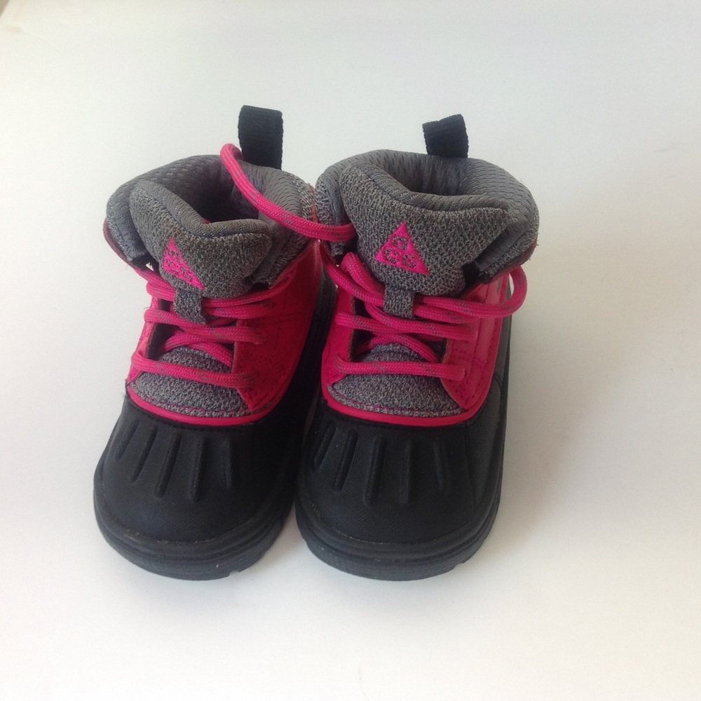 Nike Pink Sneakers Black Girls High Top Shoes